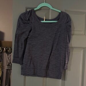 Free People Heathered Blue Sweater